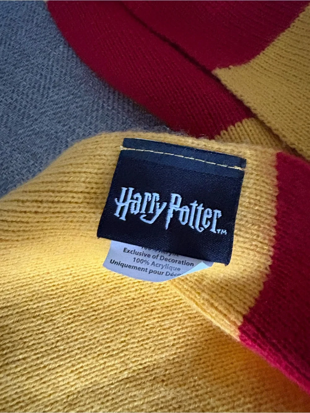 Warner Bros. Gryffindor Red & Gold Striped Knit Scarf